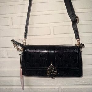 Juicy Couture Black Liquorice Simply Perfect Shoulder Bag Cross Body Purse NWT